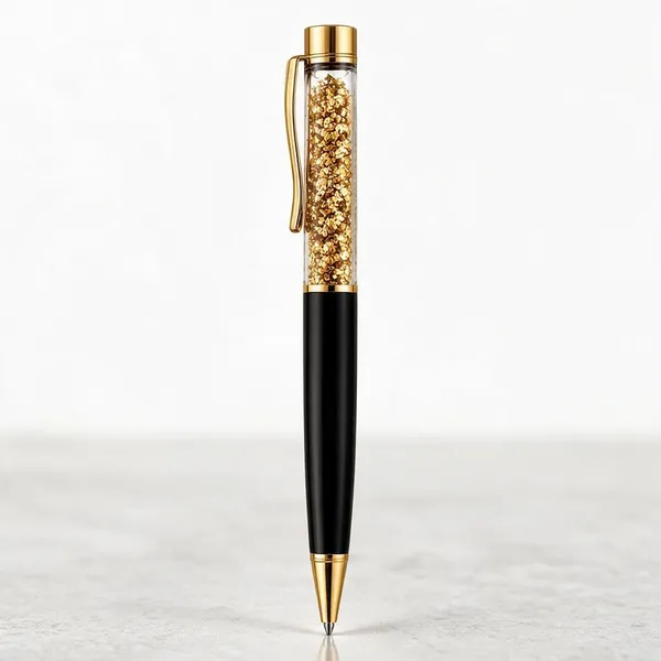 Luxury_Crystal_Ball_Pen_with_Gold_Flake_Design_P3653