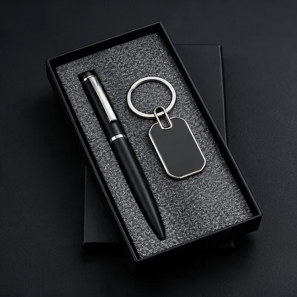 Premium_Black_Pen_&_Keychain_Gift_Set_-_Elegant_Executive_Corporate_Gift_Box