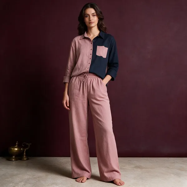 Pink_And_Navy_Linen_Relaxed_Co-Ord_Set_For_Women