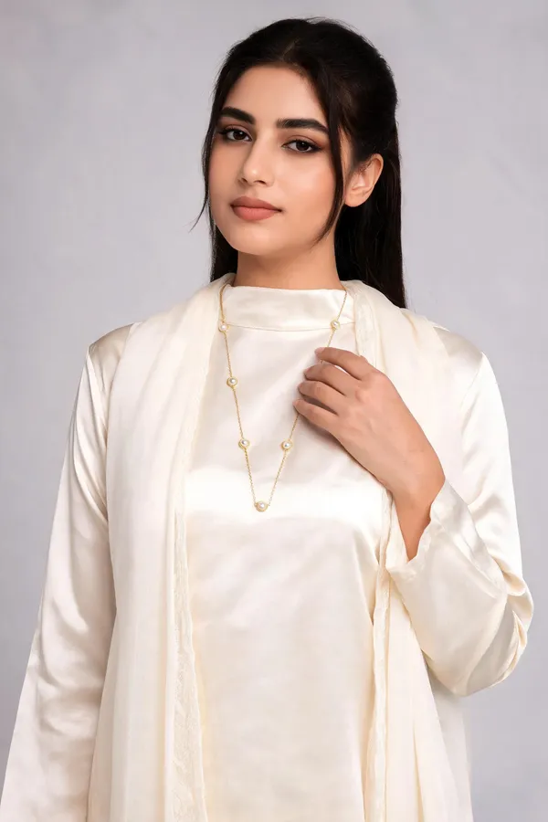 Gold_Tone_Stainless_Steel_Layered_Pearl_Accent_Drop_Necklace_For_Women