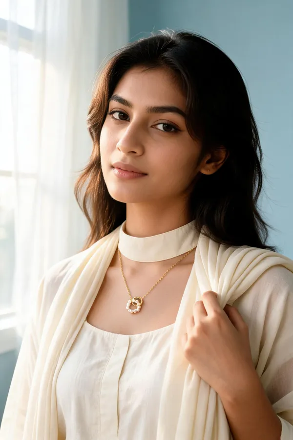 Gold_Stainless_Steel_Pearl_Pendant_Necklace_For_Women