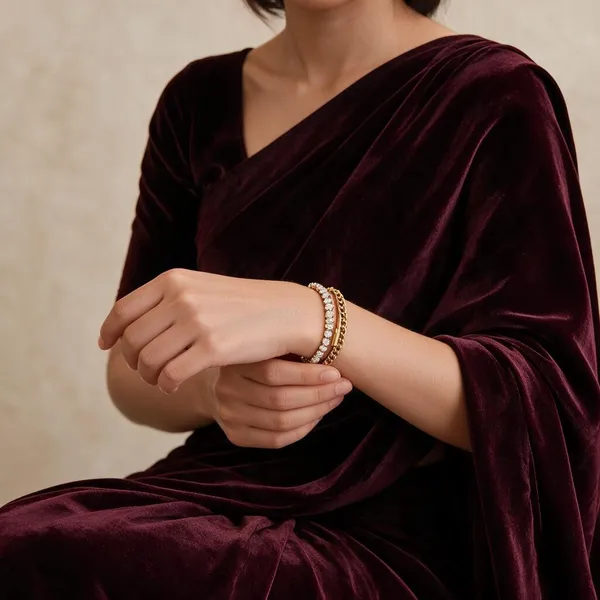 Gold_Stainless_Steel_Crystal_Chain_Bracelet_For_Women