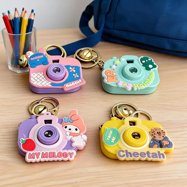 Multicolour_Silicone_Camera_Keychains_For_Kids