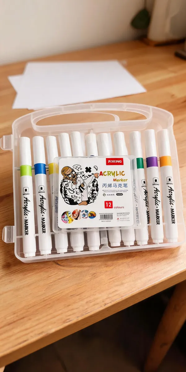 Bixing_Acrylic_Marker_Set_12_Colours