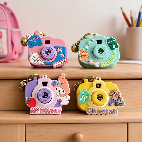 Multicolor_Cartoon_Camera_Keychain_Set_For_Bags