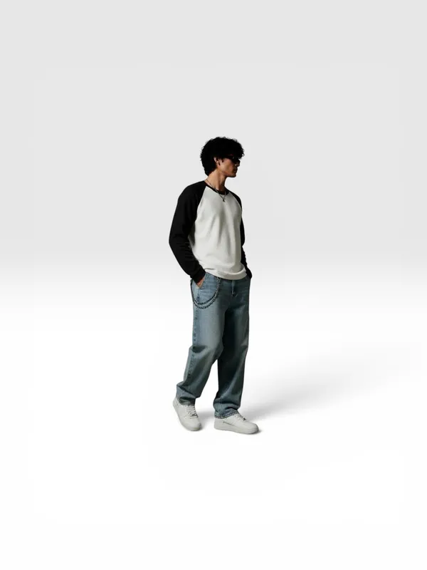 Waffle_Black_Raglan_Full_Sleeve_T_Shirt