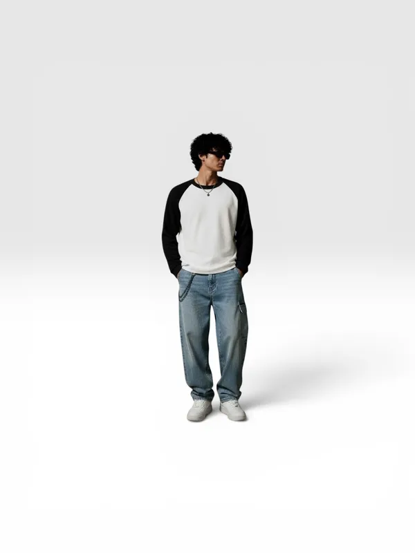 Waffle_Black_Raglan_Full_Sleeve_T_Shirt