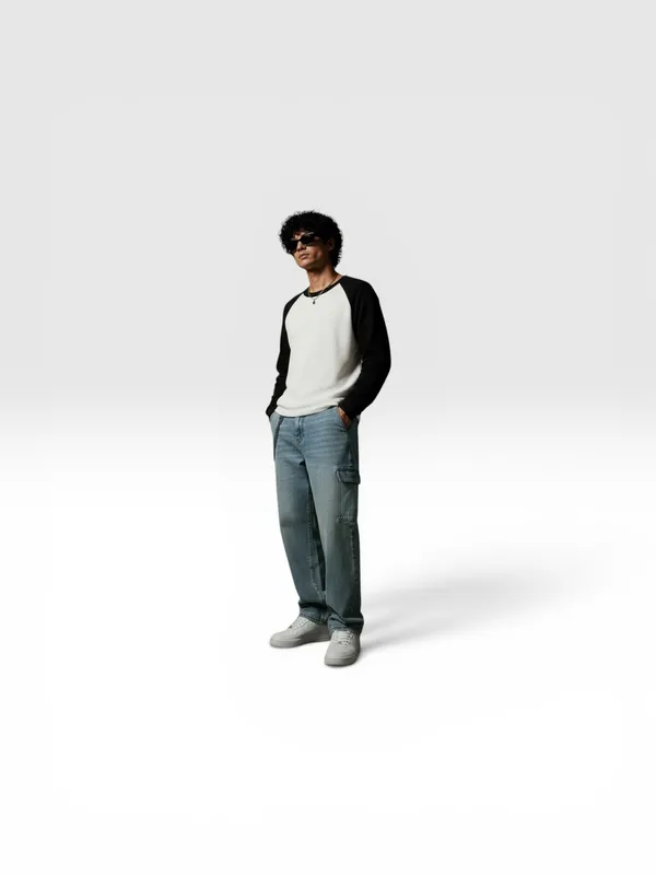 Waffle_Black_Raglan_Full_Sleeve_T_Shirt