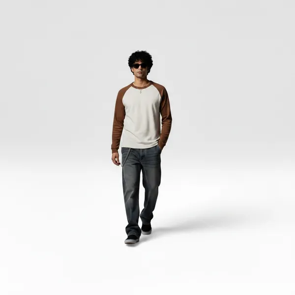Waffle_Brown_Raglan_Full_Sleeve_T_Shirt