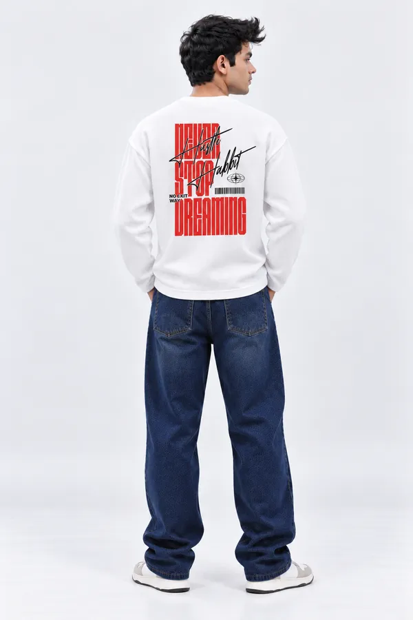 WAFFLE_WHITE_FULL_SLEEVE_T-SHIRT