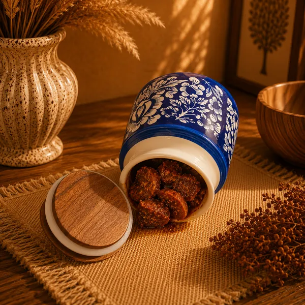 Ceramic_Traditional_Floral_Print_Storage_Jar