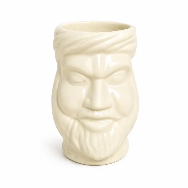 White_Ceramic_Bearded_Face_Novelty_Mug