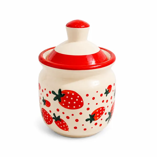 Ceramic_Traditional_Strawberry_Print_Pickle_Jar
