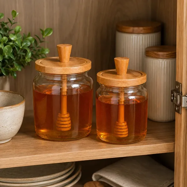 Glass_Wooden_Lid_Honey_Jar_With_Dipper