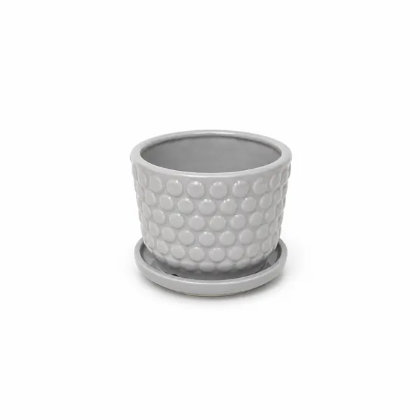 Ceramic_Textured_Round_Plant_Pot_With_Saucer