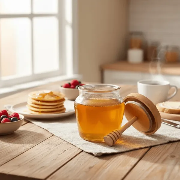 Glass_Wooden_Honey_Jar_With_Dipper