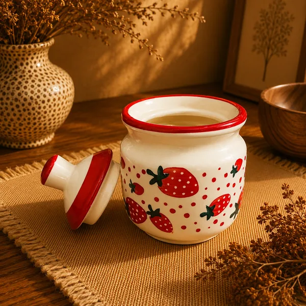 Ceramic_Traditional_Strawberry_Print_Pickle_Jar