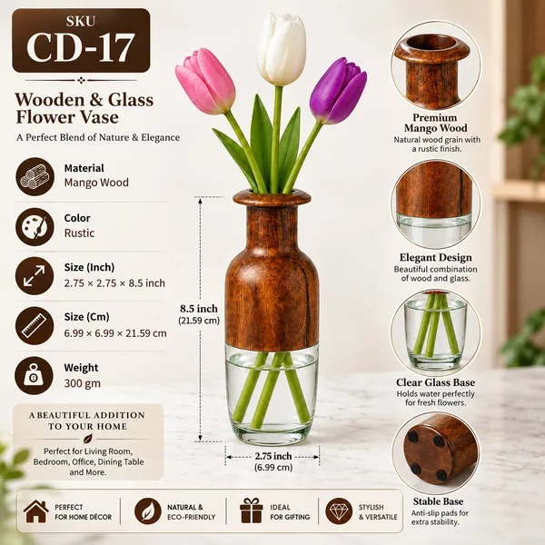 Mango_Wood_Rustic_Flower_Vase