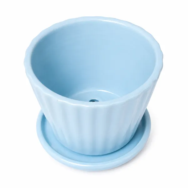 Ceramic_Ribbed_Plant_Pot_With_Saucer
