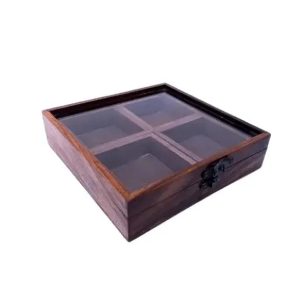 Sheesham_Wood_Four_Compartment_Glass_Lid_Spice_Box