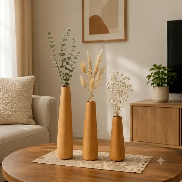 Ochre_Minimalist_Set_Of_3_Decorative_Vases