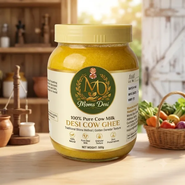 Moms_Desi_Pure_Cow_Milk_Bilona_Ghee_500_G