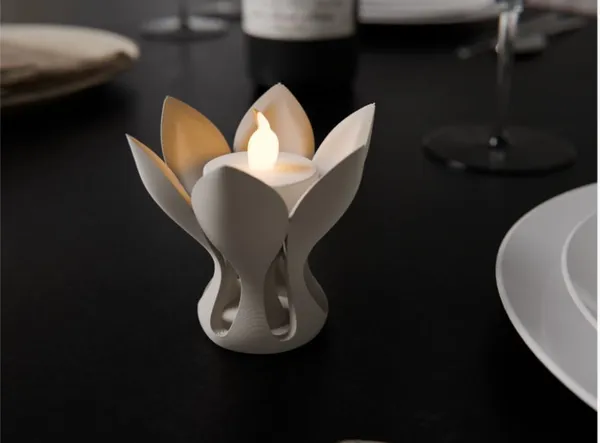 PartPixels_Elegant_Lotus_LED/Wax_Tealight_Holder