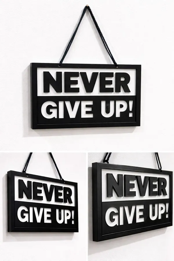 PartPixels_Never_Give_Up_Motivational_Wall_Hanging