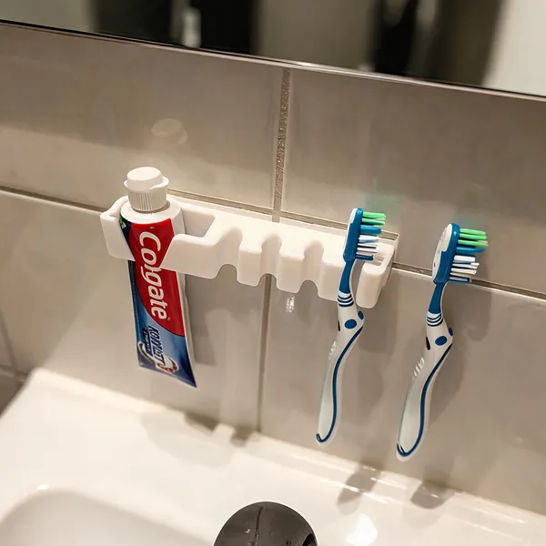 PartPixels_Wall_Mounted_Toothbrush_Holder_with_Toothpaste_Slot