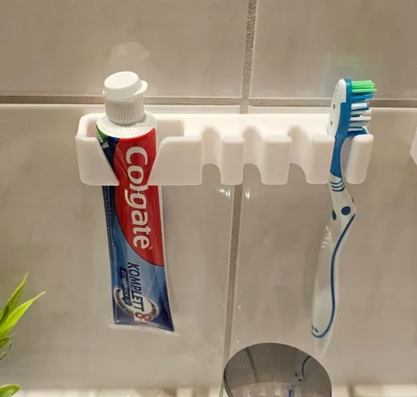 PartPixels_Wall_Mounted_Toothbrush_Holder_with_Toothpaste_Slot