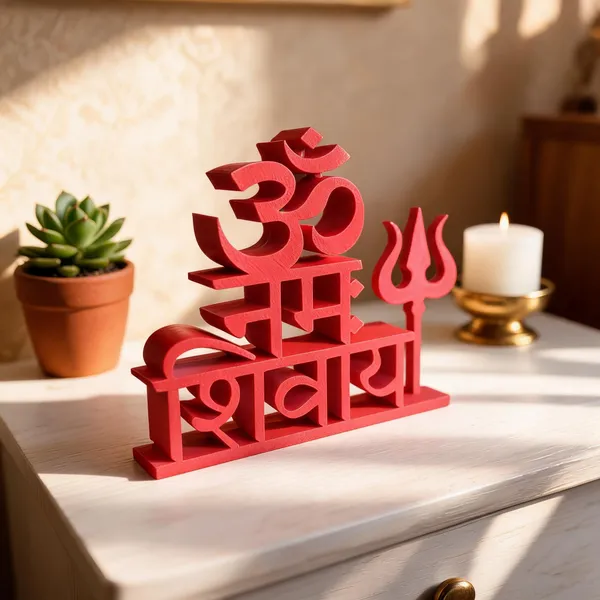 PartPixels_ShivShakti_Om_Namah_Shivay_Trishul_Decorative_Showpiece