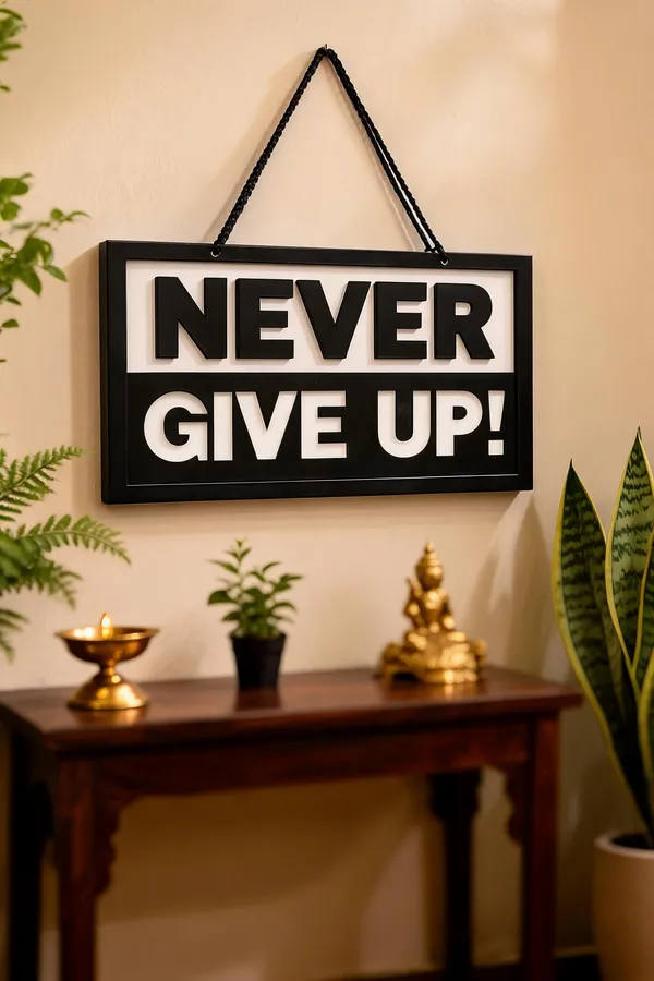 PartPixels_Never_Give_Up_Motivational_Wall_Hanging