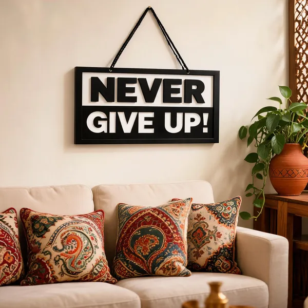 PartPixels_Never_Give_Up_Motivational_Wall_Hanging