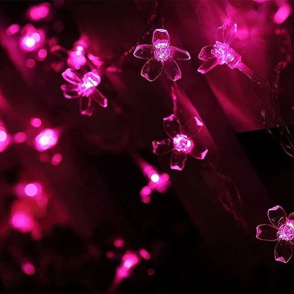 KAVYASHINE_Pink_18_Led_3_Meter_Silicon_Flower_Lamp_Fairy_String_Lights_For_Home_Decoration_Diwali_Lighting_Festival_Indoor_Outdoor_Birthday_Party_Decor_Christmas_Decor_Pink