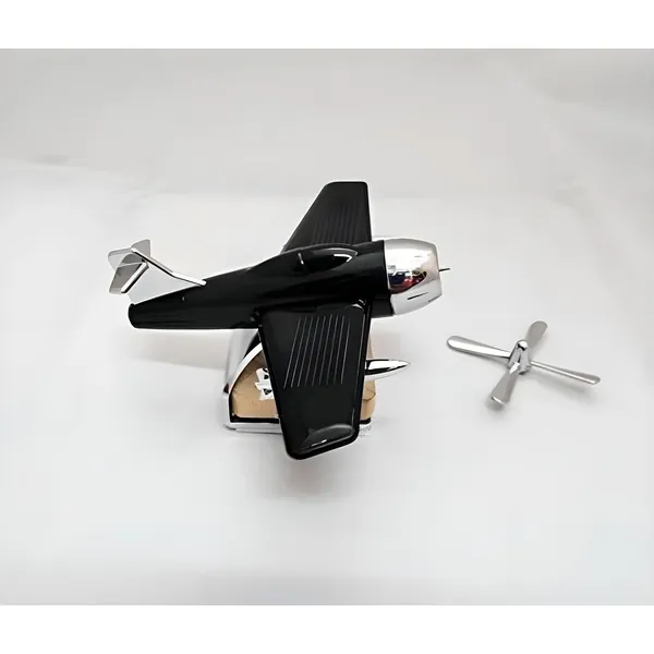 KAVYASHINE_Solar_Car_Air_Purifier_For_Dashboard_Car_Air_Freshener_Solar_Energy_Rotating_Aromatherapy_Interior_Decoration_Diffuser_With_Refill_5_Ml_Soar_Sky_Aeroplane_Black