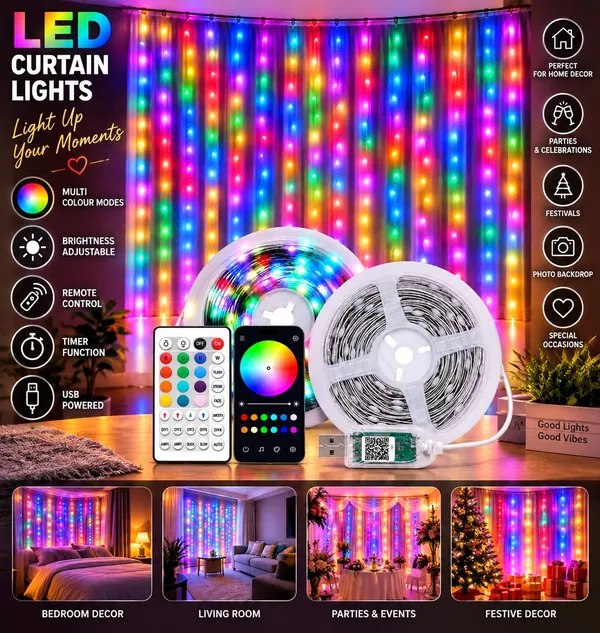 KAVYASHINE_Curtains_Fairy_Lights_10M_Perfect_For_Home_Festival_Diwali_Christmas_Decoration_Party_Wedding_Fairy_Curtain_10M_Rgb