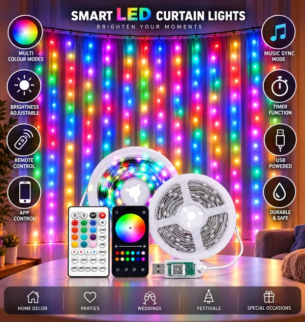 KAVYASHINE_Curtains_Fairy_Lights_10M_Perfect_For_Home_Festival_Diwali_Christmas_Decoration_Party_Wedding_Fairy_Curtain_10M_Rgb