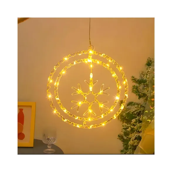 KAVYASHINE_Led_Snow_String_Light_Led_Christmas_String_Lights_Christmas_Tree_Pendant_Flashing_Lights_Snowflake_String_Lights_Christmas_Eve_Party_Holiday_Decorative_Lights_Warm_White