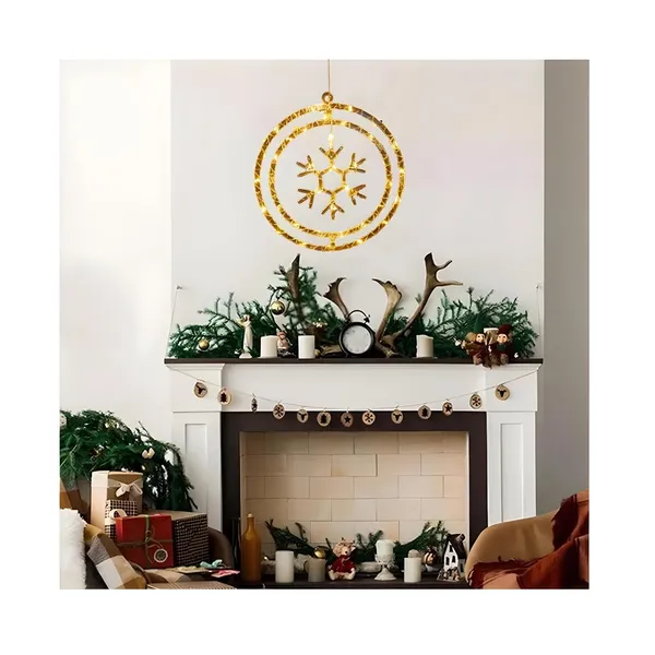 KAVYASHINE_Led_Snow_String_Light_Led_Christmas_String_Lights_Christmas_Tree_Pendant_Flashing_Lights_Snowflake_String_Lights_Christmas_Eve_Party_Holiday_Decorative_Lights_Warm_White