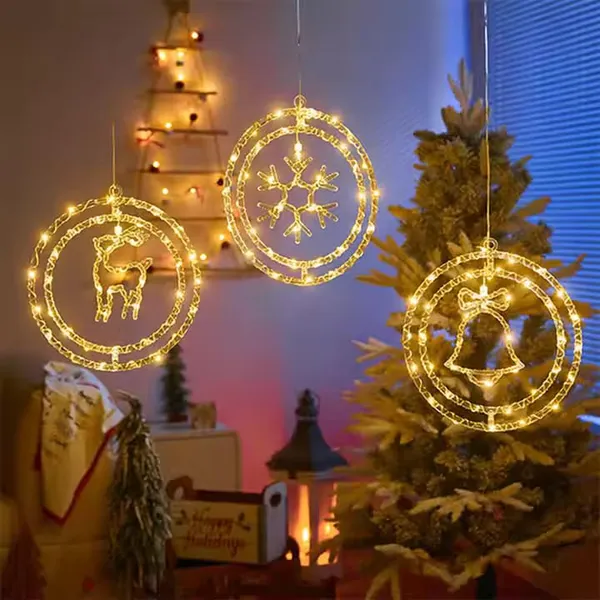 KAVYASHINE_Led_Snow_String_Light_Led_Christmas_String_Lights_Christmas_Tree_Pendant_Flashing_Lights_Snowflake_String_Lights_Christmas_Eve_Party_Holiday_Decorative_Lights_Warm_White
