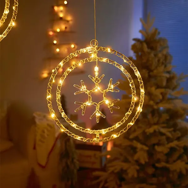 KAVYASHINE_Led_Snow_String_Light_Led_Christmas_String_Lights_Christmas_Tree_Pendant_Flashing_Lights_Snowflake_String_Lights_Christmas_Eve_Party_Holiday_Decorative_Lights_Warm_White