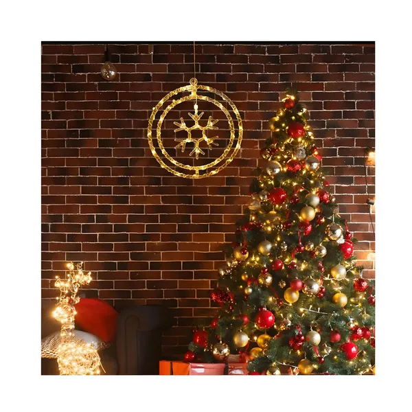 KAVYASHINE_Led_Snow_String_Light_Led_Christmas_String_Lights_Christmas_Tree_Pendant_Flashing_Lights_Snowflake_String_Lights_Christmas_Eve_Party_Holiday_Decorative_Lights_Warm_White