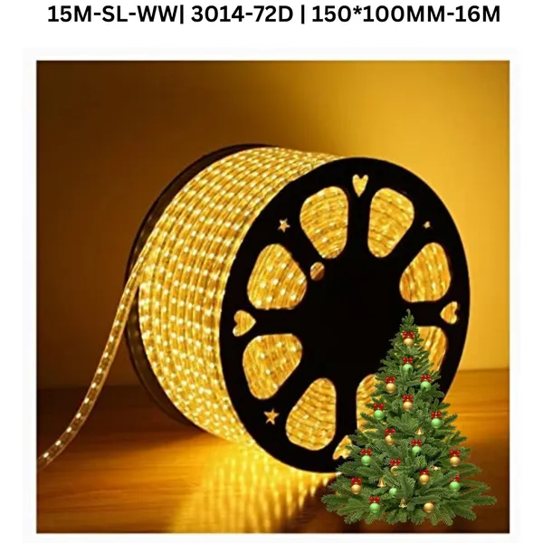 KAVYASHINE_15_Meter_High_Lumen_Rope_Led_Strip_Lights_Waterproof_Outdoor_Lighting_For_Balcony_Home_And_Interior_Decoration_Perfect_For_Diwali_Ceiling_Cove_Lighting_Warm_White_15_Metre