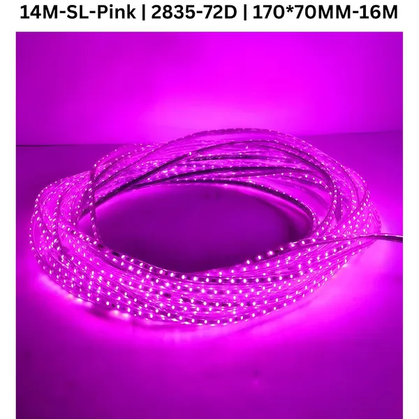 KAVYASHINE_14_Meter_High_Lumen_Rope_Led_Strip_Lights_Waterproof_Outdoor_Lighting_For_Balcony_Home_And_Interior_Decoration_Perfect_For_Diwali_Lighting_Pink_14_Meter