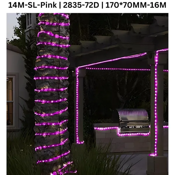 KAVYASHINE_14_Meter_High_Lumen_Rope_Led_Strip_Lights_Waterproof_Outdoor_Lighting_For_Balcony_Home_And_Interior_Decoration_Perfect_For_Diwali_Lighting_Pink_14_Meter