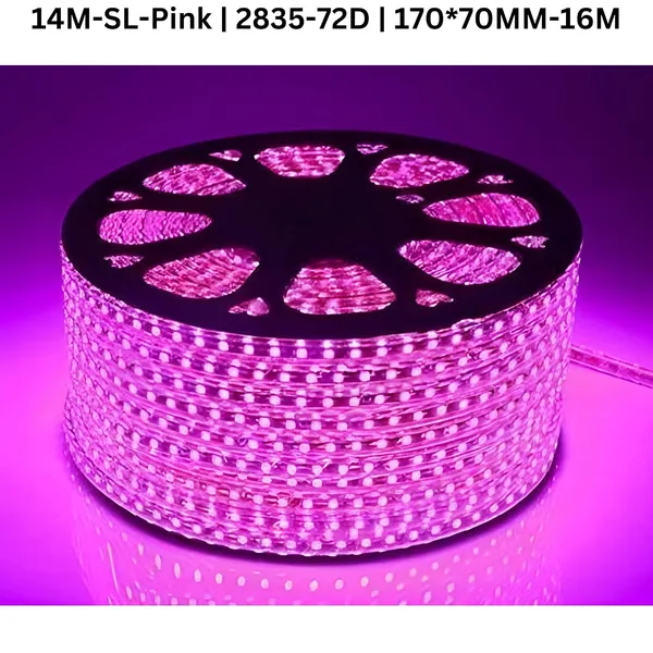 KAVYASHINE_14_Meter_High_Lumen_Rope_Led_Strip_Lights_Waterproof_Outdoor_Lighting_For_Balcony_Home_And_Interior_Decoration_Perfect_For_Diwali_Lighting_Pink_14_Meter