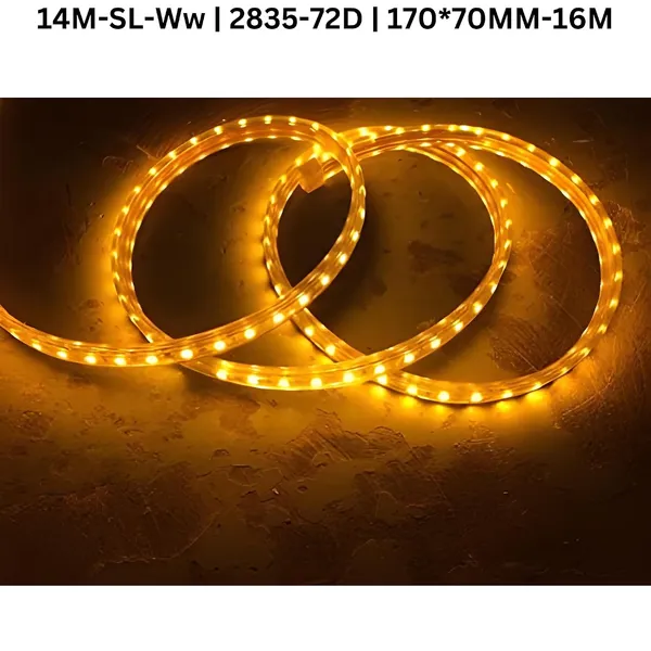KAVYASHINE_14_Meter_High_Lumen_Rope_Led_Strip_Lights_Waterproof_Outdoor_Lighting_For_Balcony_Home_And_Interior_Decoration_Perfect_For_Diwali_Lighting_Warm_White_14_Meter