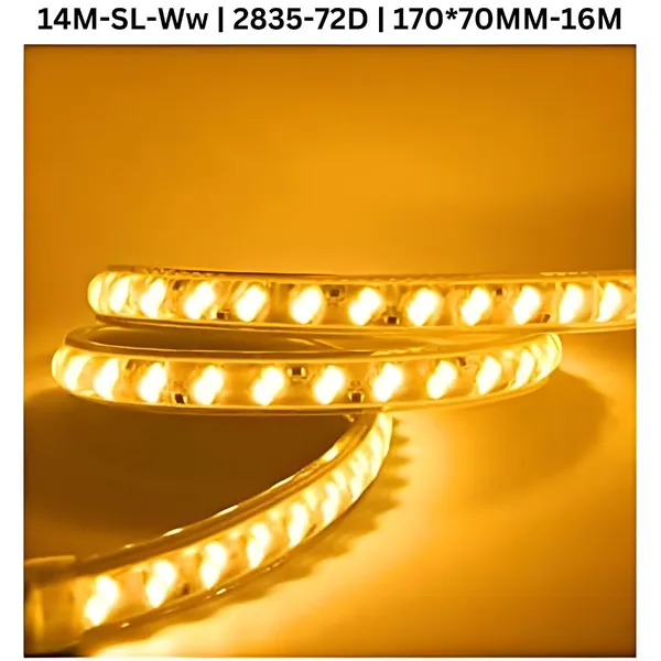 KAVYASHINE_14_Meter_High_Lumen_Rope_Led_Strip_Lights_Waterproof_Outdoor_Lighting_For_Balcony_Home_And_Interior_Decoration_Perfect_For_Diwali_Lighting_Warm_White_14_Meter