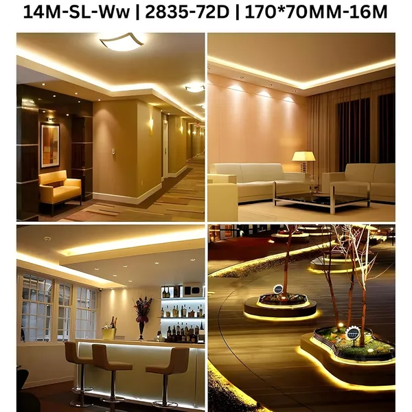 KAVYASHINE_14_Meter_High_Lumen_Rope_Led_Strip_Lights_Waterproof_Outdoor_Lighting_For_Balcony_Home_And_Interior_Decoration_Perfect_For_Diwali_Lighting_Warm_White_14_Meter