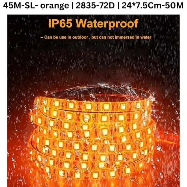 KAVYASHINE_45_Meter_High_Lumen_Rope_Led_Strip_Lights_Waterproof_Outdoor_Lighting_For_Balcony_Home_And_Interior_Decoration_Perfect_For_Diwali_Lighting_Orange_45_Meter
